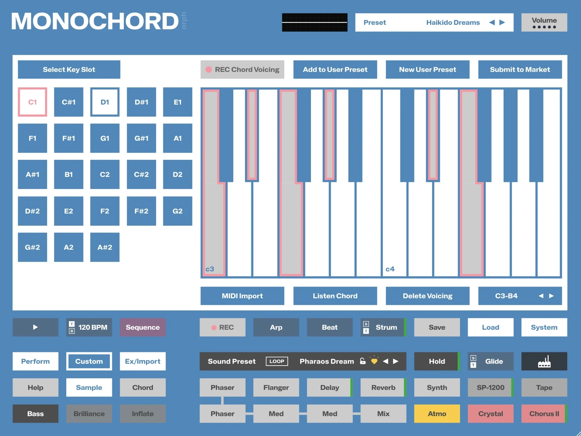 MONOCHORD - Custom Voicing